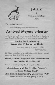 gazell jazzklub poster 1960